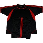 CW-68 Polyester Black and Red Soccer Set